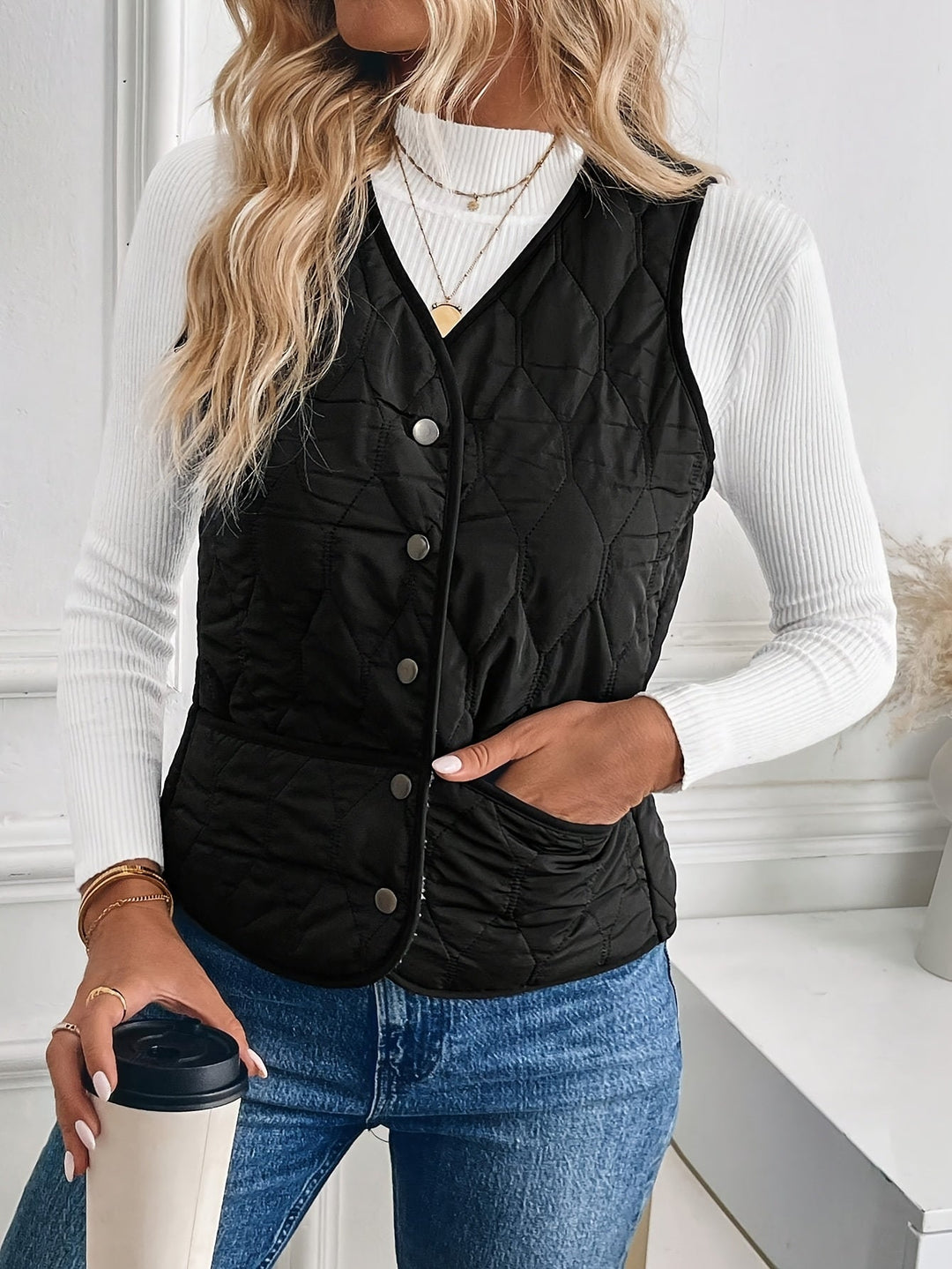 Kendra | Gilet matelassé réversible