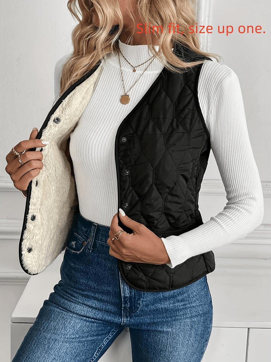 Kendra | Gilet matelassé réversible