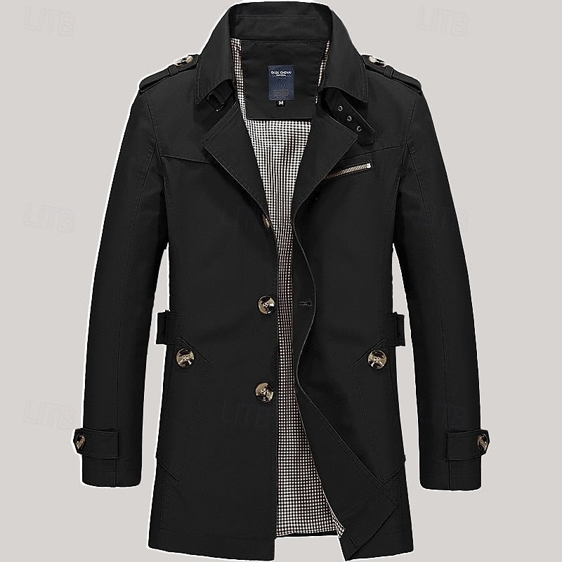 Leonard | Trench-coat droit élégant