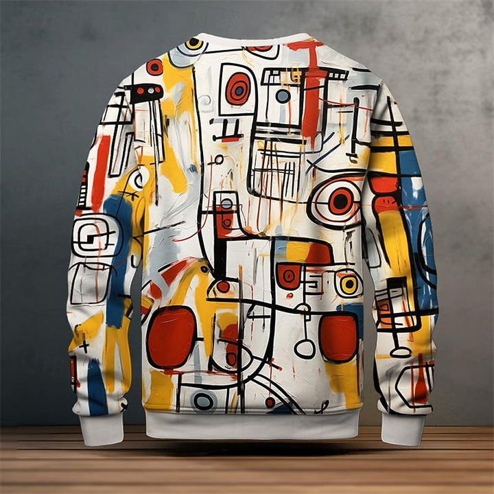 Nash | Sweatshirt à col rond et imprimé artistique