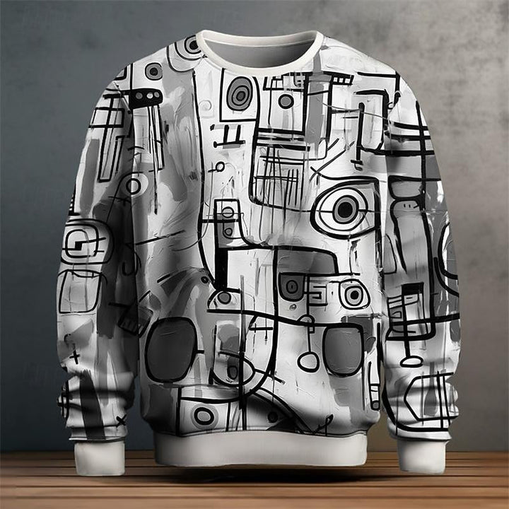 Nash | Sweatshirt à col rond et imprimé artistique