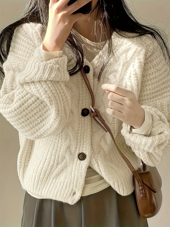 Estella | Cardigan en maille torsadée
