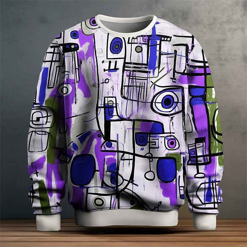 Nash | Sweatshirt à col rond et imprimé artistique