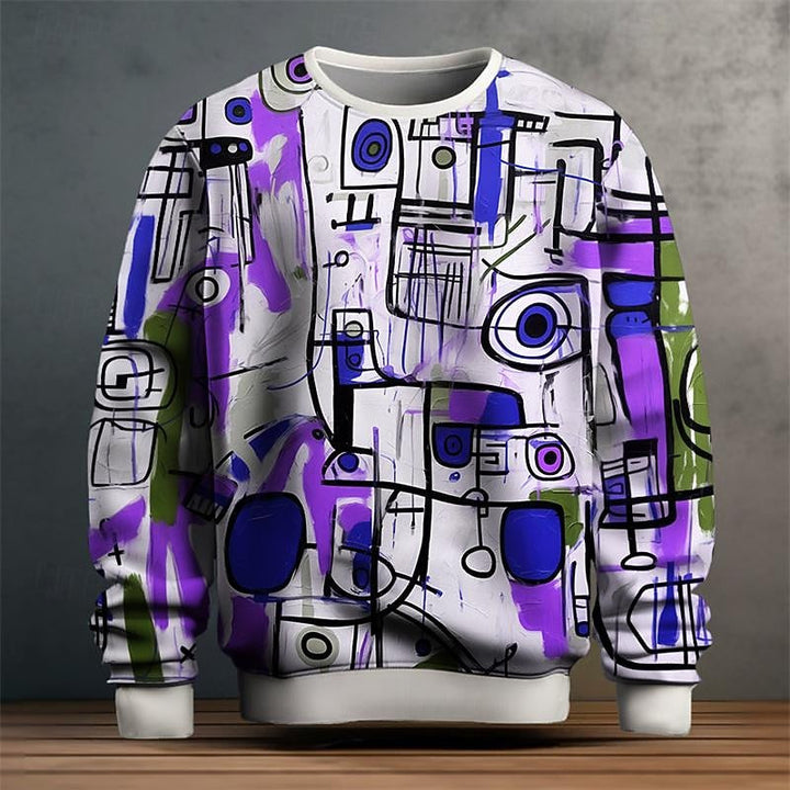 Nash | Sweatshirt à col rond et imprimé artistique