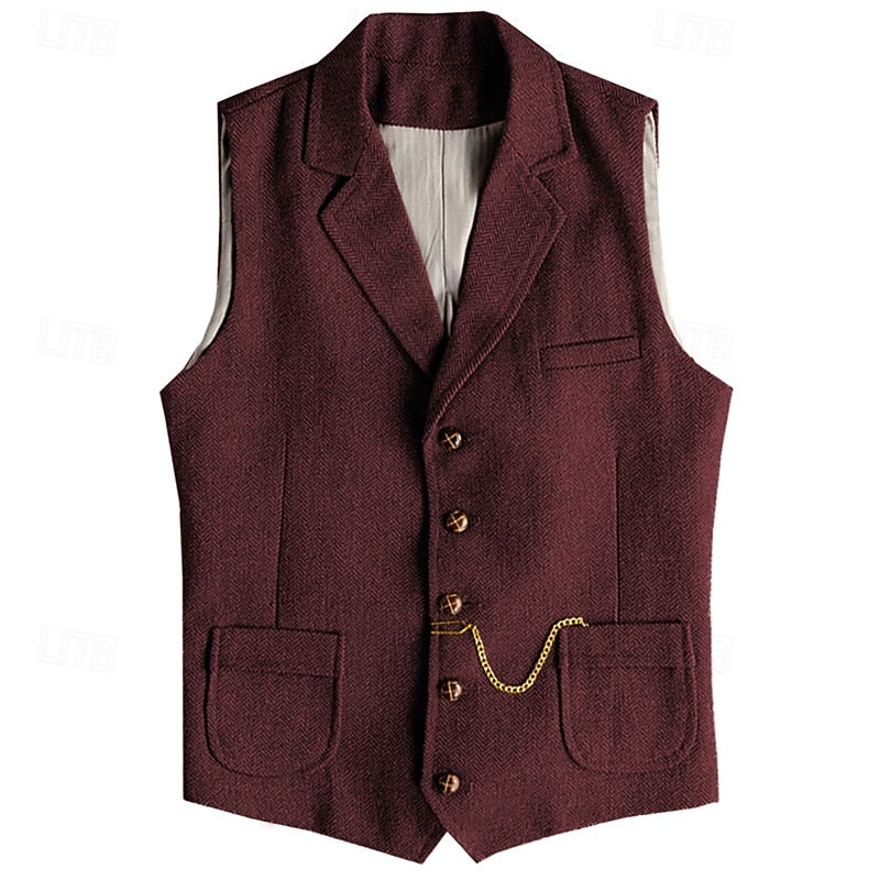 Desmond | Gilet tailleur à chevrons