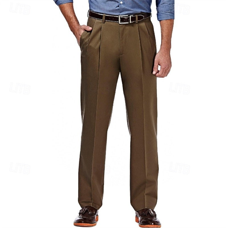 Preston | Pantalon de costume droit à pinces