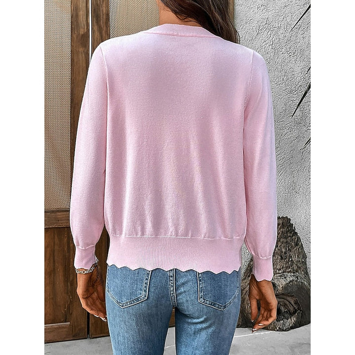 Camilla | Cardigan à bords festonnés