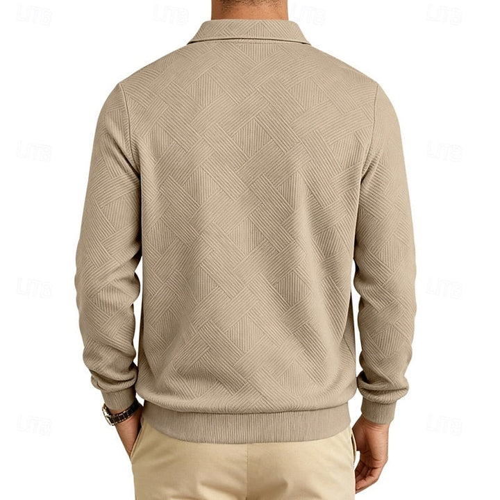 Reginald | Pull à col zippé texturé