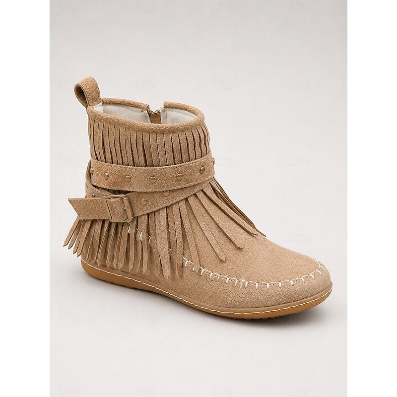 Susannah | Bottines mocassin à franges