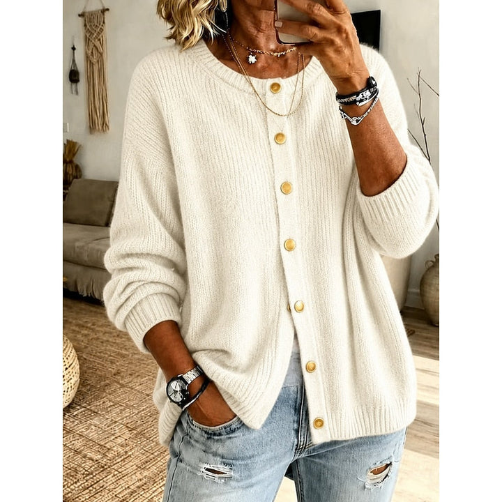 Cecilia | Cardigan boutonné en maille douce