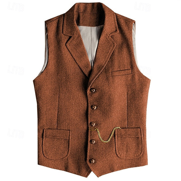 Desmond | Gilet tailleur à chevrons