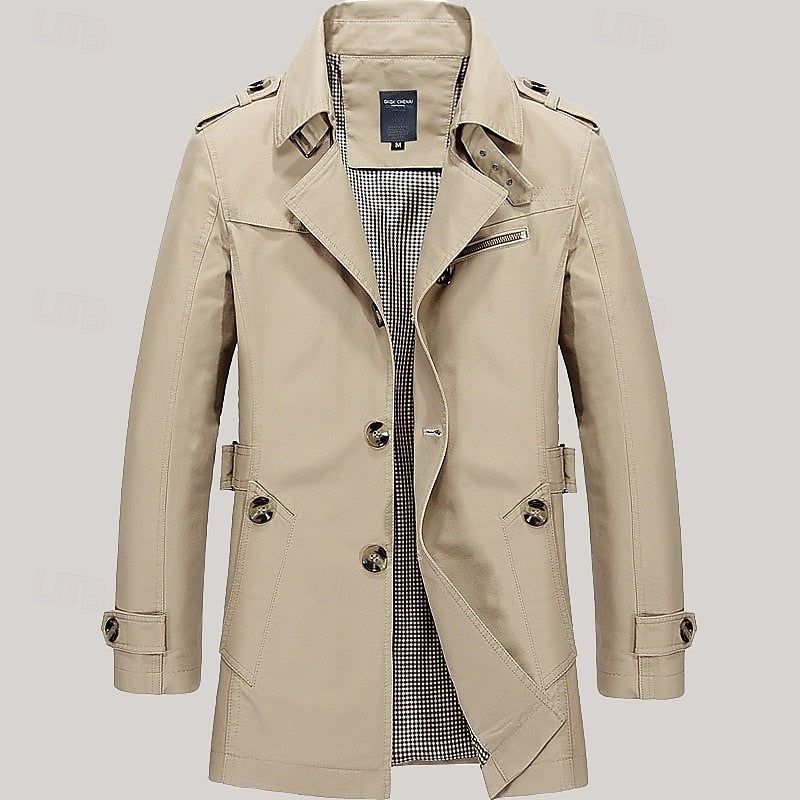 Leonard | Trench-coat droit élégant