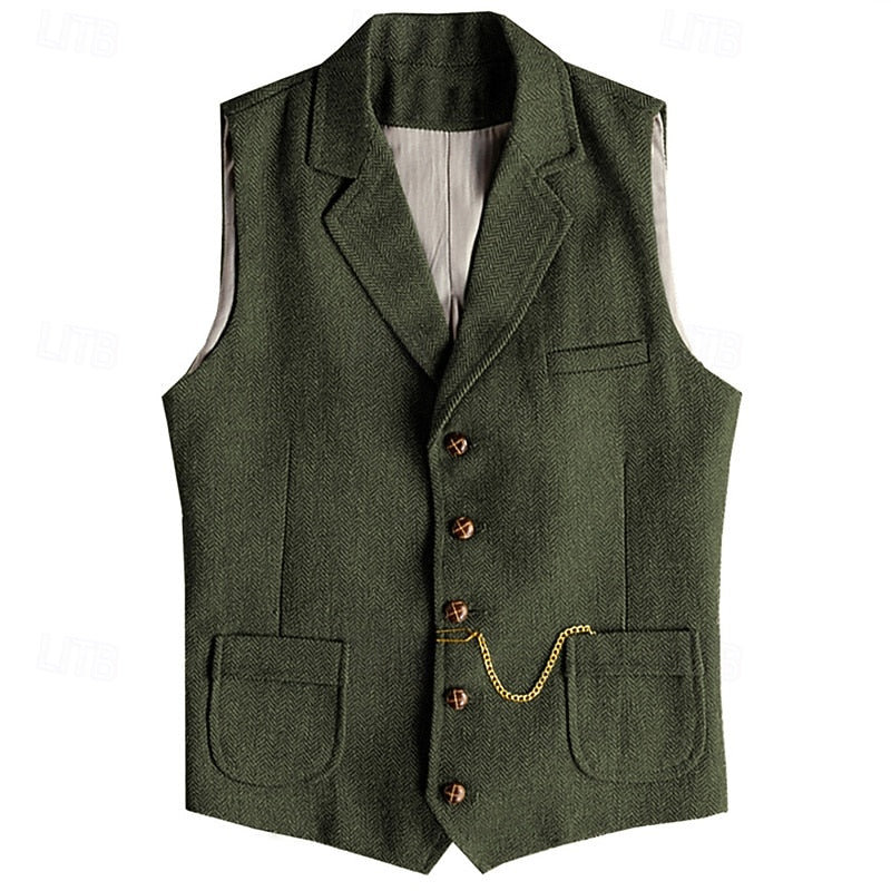 Desmond | Gilet tailleur à chevrons