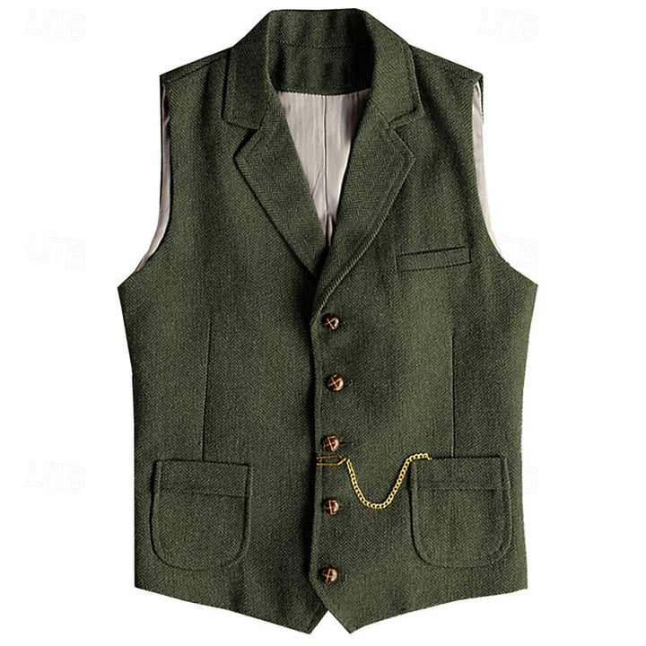 Desmond | Gilet tailleur à chevrons