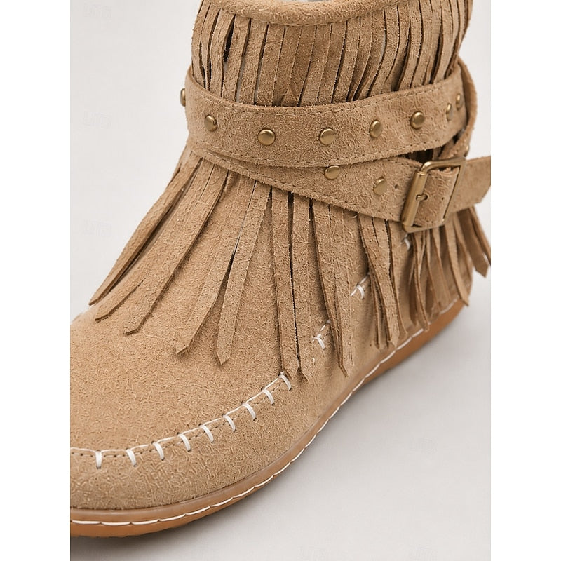 Susannah | Bottines mocassin à franges