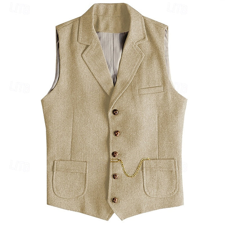 Desmond | Gilet tailleur à chevrons