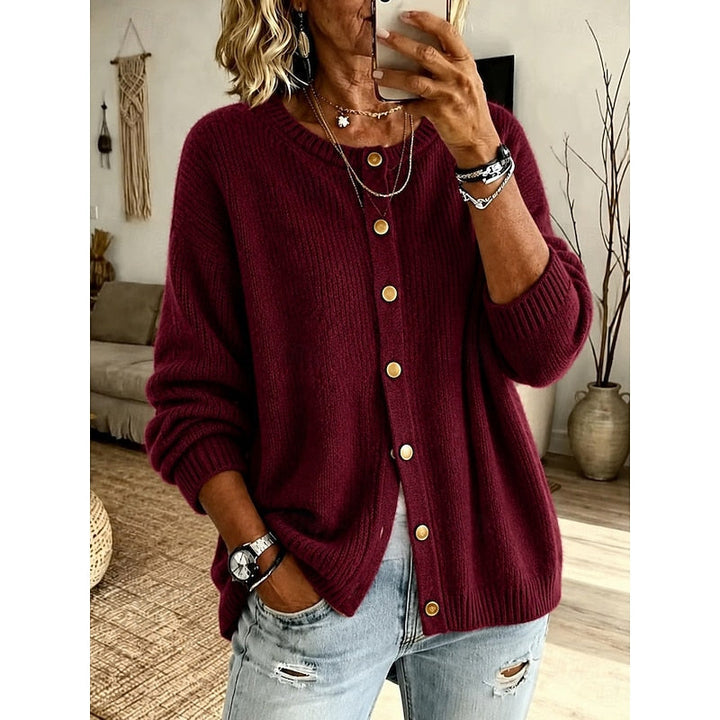 Cecilia | Cardigan boutonné en maille douce