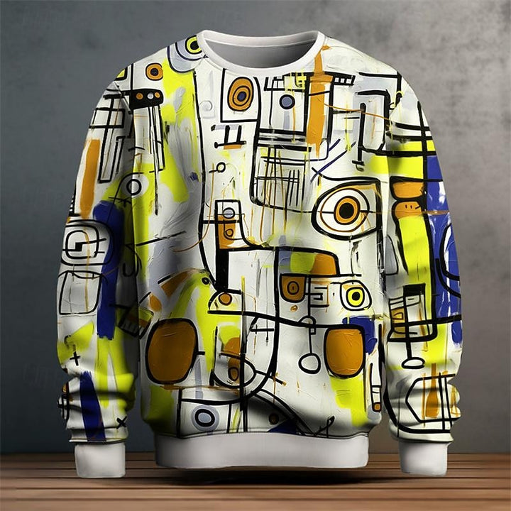 Nash | Sweatshirt à col rond et imprimé artistique