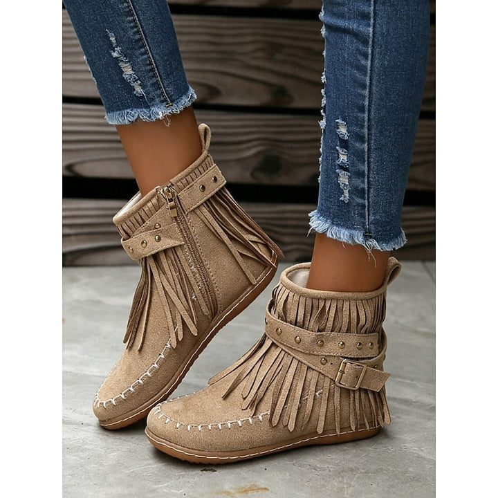 Susannah | Bottines mocassin à franges